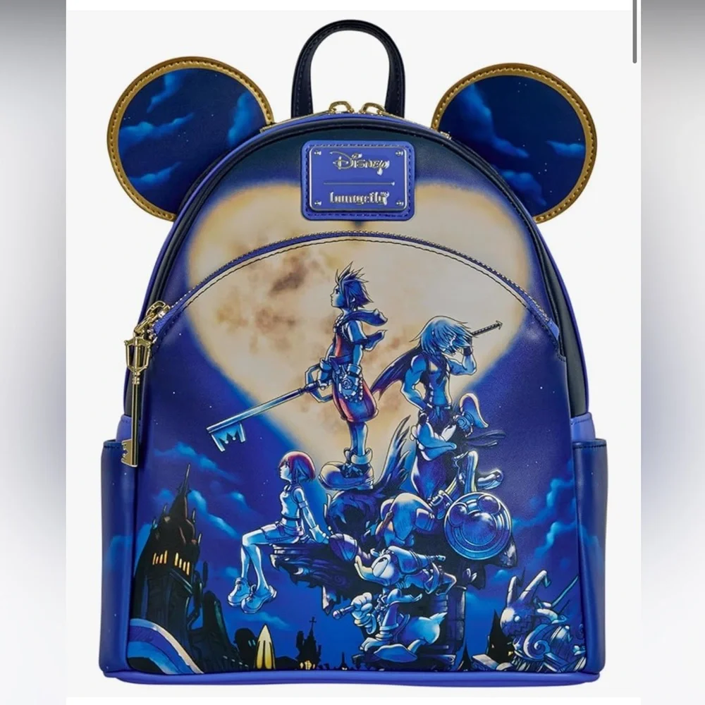 NWT Loungefly Disney Kingdom Hearts Mickey Mini-Backpack, Amazon Exclusive